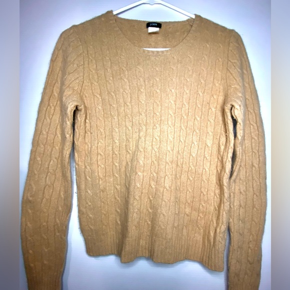 J.Crew Sweater. Size Large in Women’s. Tan color. - Picture 2 of 3